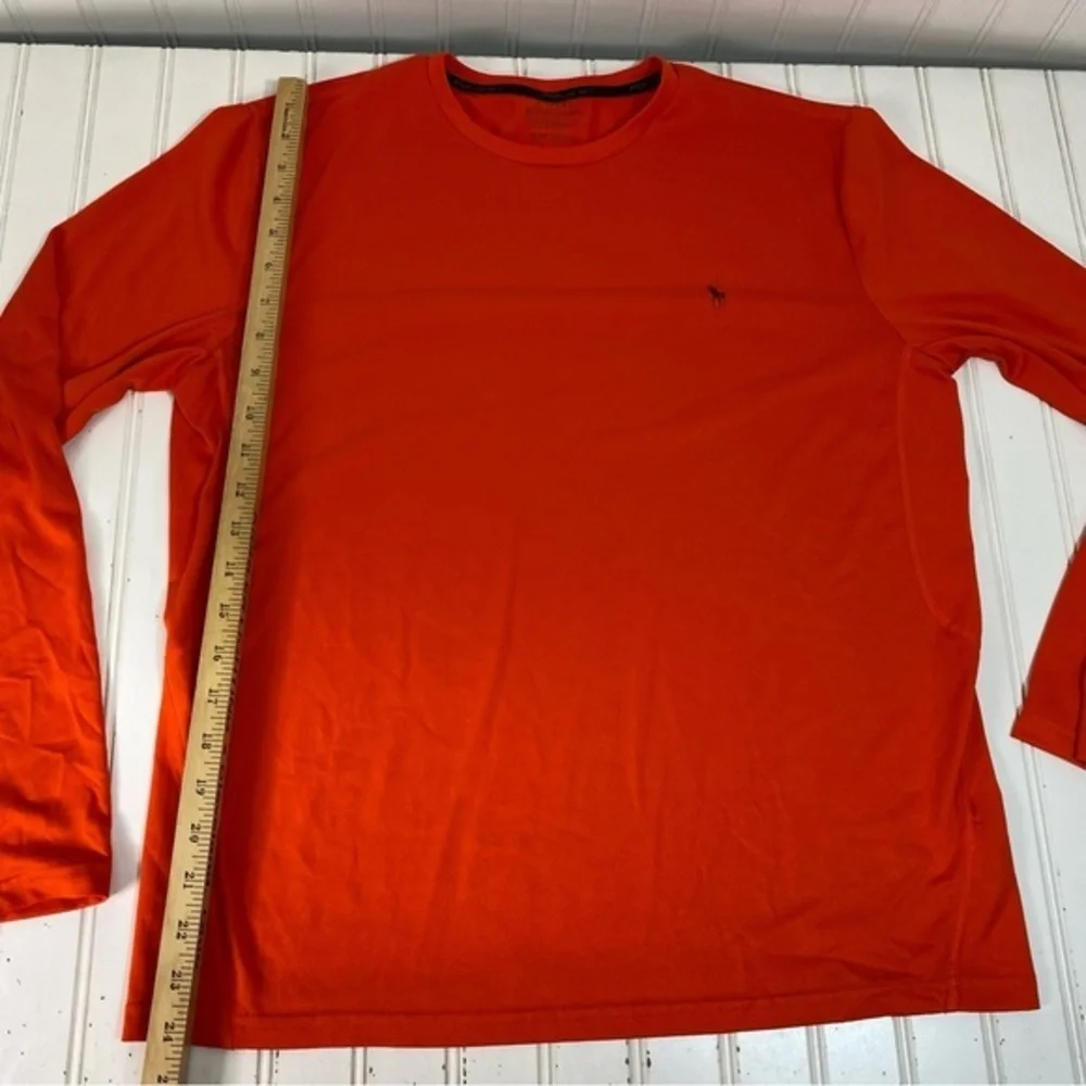 Polo 67 Ralph Lauren Shirt‎ Mens M Orange Performance Long Sleeve Active